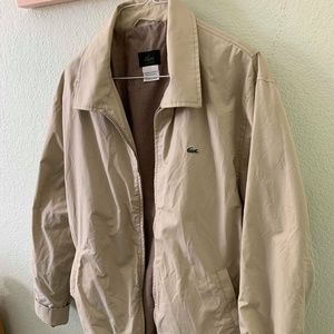 Lacoste Men's Water Resistant Jacket Beige Size XS